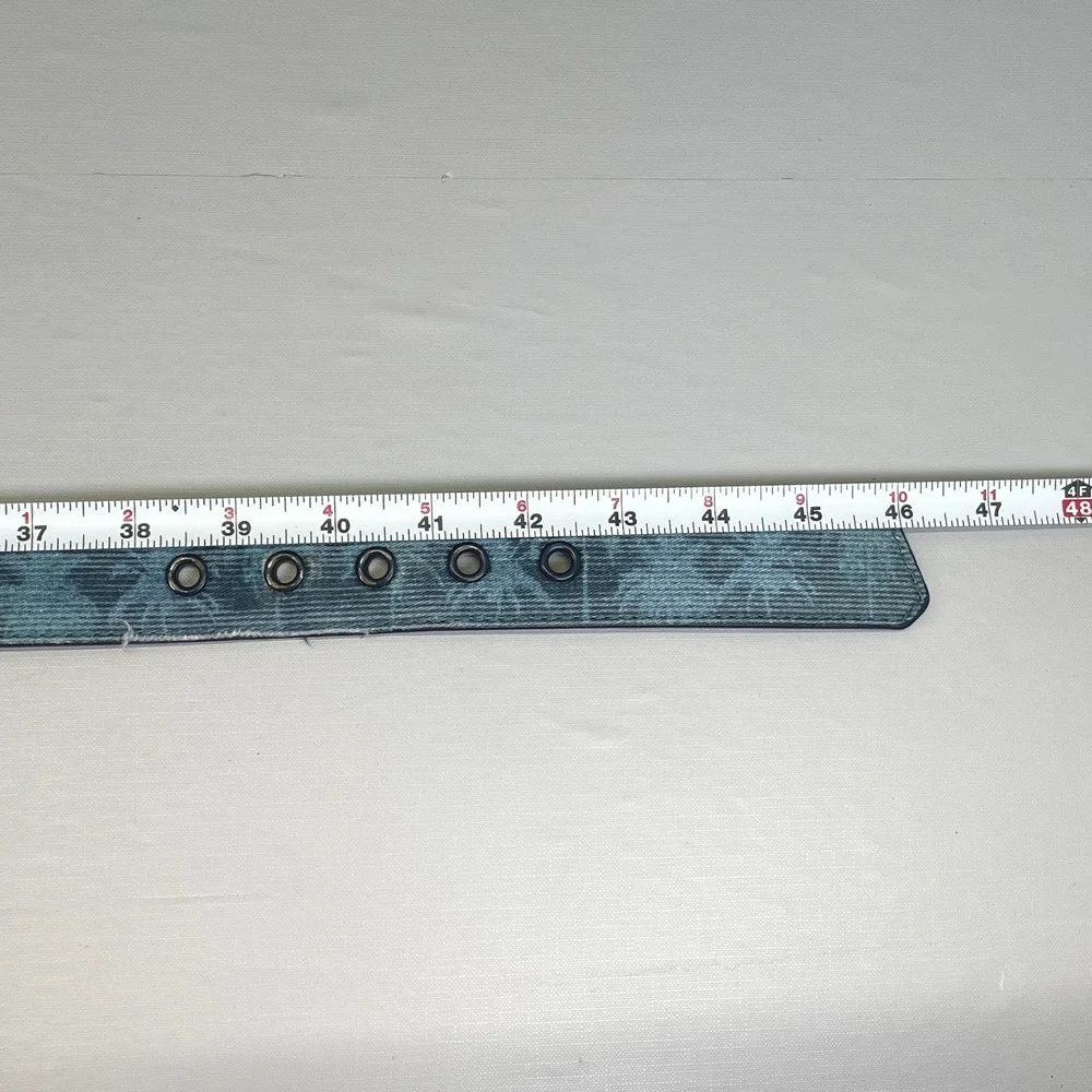 Cuater Travis Mathew Golf Belt Blue Flora Tropical Palm Tree Print Size 38-42